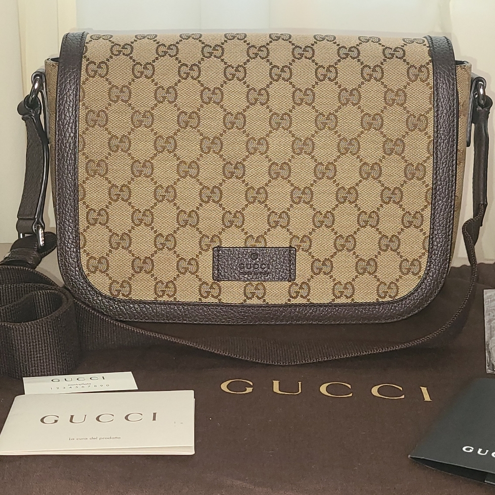 Gucci GG Canvas Cross Body Messenger Bag #449172